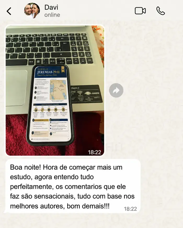Depoimento de Davi sobre o Bíblia em Contexto Pro