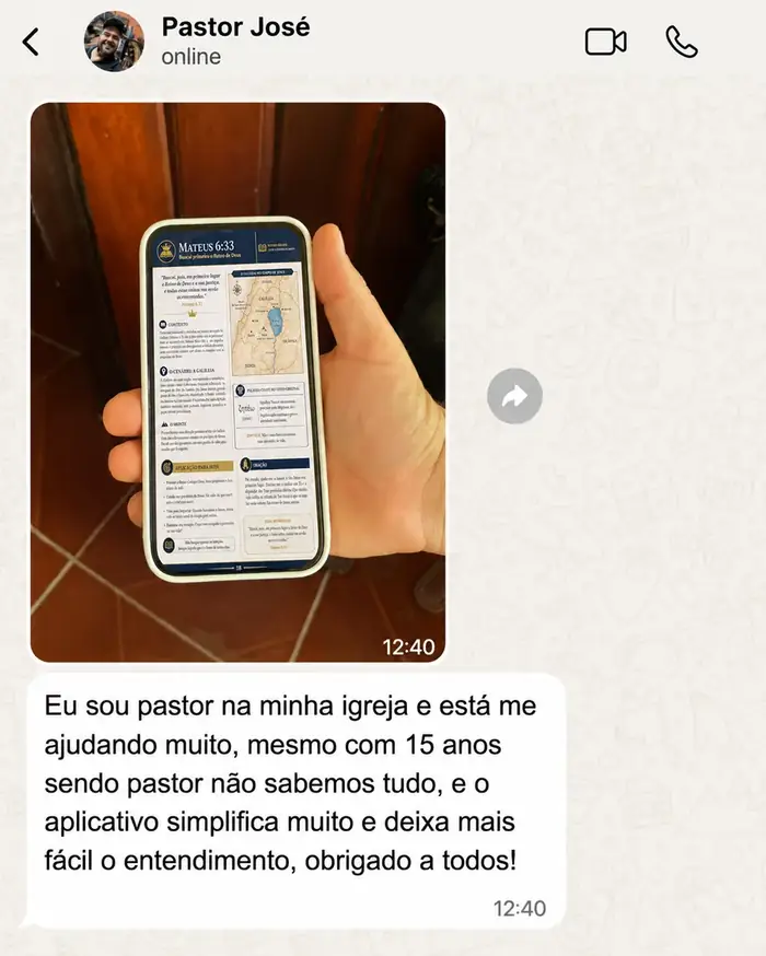 Depoimento do Pastor José sobre o Bíblia em Contexto Pro